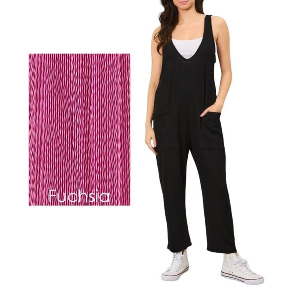 Pants - Fuschia Women's Jumpsuit. Size M